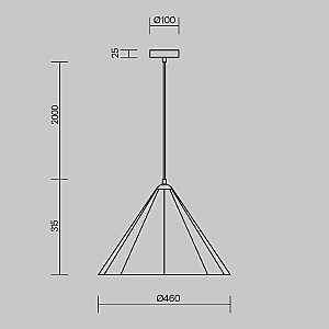 Светильник подвесной Freya Felt Acoustic FR5479PL-01GR
