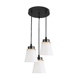 Светильник подвесной ЭкономСвет 30136 30136/3BK WT+WD