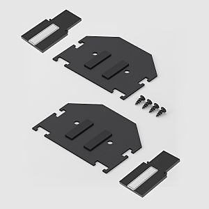 Заглушка Elektrostandard Slim Magnetic Slim Magnetic Комплект заглушек для шинопровода в натяжной потолок: торцевая и внутренняя (черный) 85233/00