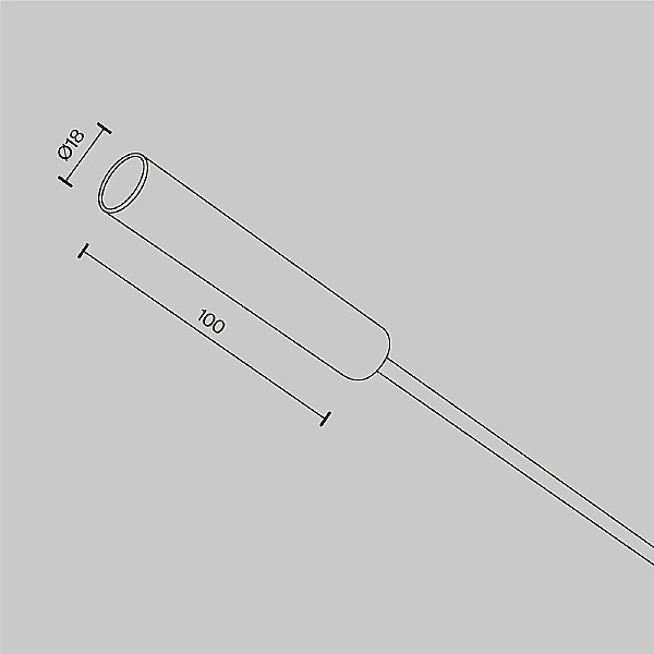 Заглушка с питанием для для штанговой системы Axity Maytoni Accessories for system Axity CA003EC-B