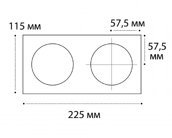 Рамка для светильника IT02-008 Italline IT02-QRS2 white