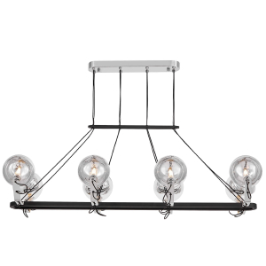 Подвесная люстра Lumina Deco Marseo LDP 9110-8-PR BK+CHR
