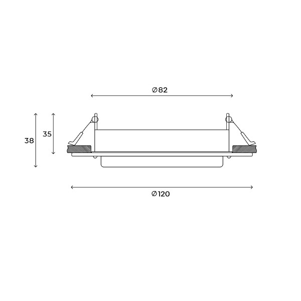 Встраиваемый светильник Hesby Lighting Aurora HSBL_0132