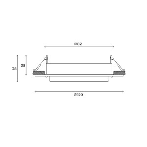 Встраиваемый светильник Hesby Lighting Aurora HSBL_0132