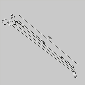 Трековый светильник Maytoni Basis TR030-4-30WTW-DSZ-W