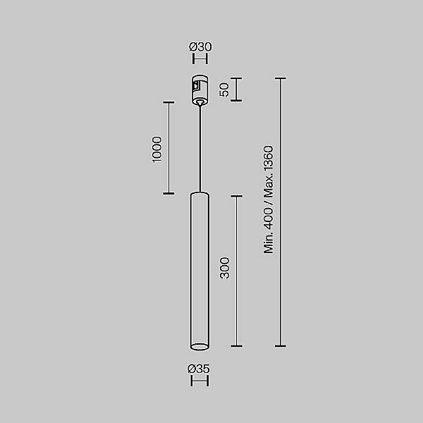 Трековый светильник Maytoni Focus Led TR155-1-5W3K-BS