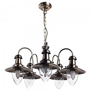 Подвесная люстра Arte Lamp FISHERMAN A5518LM-5AB